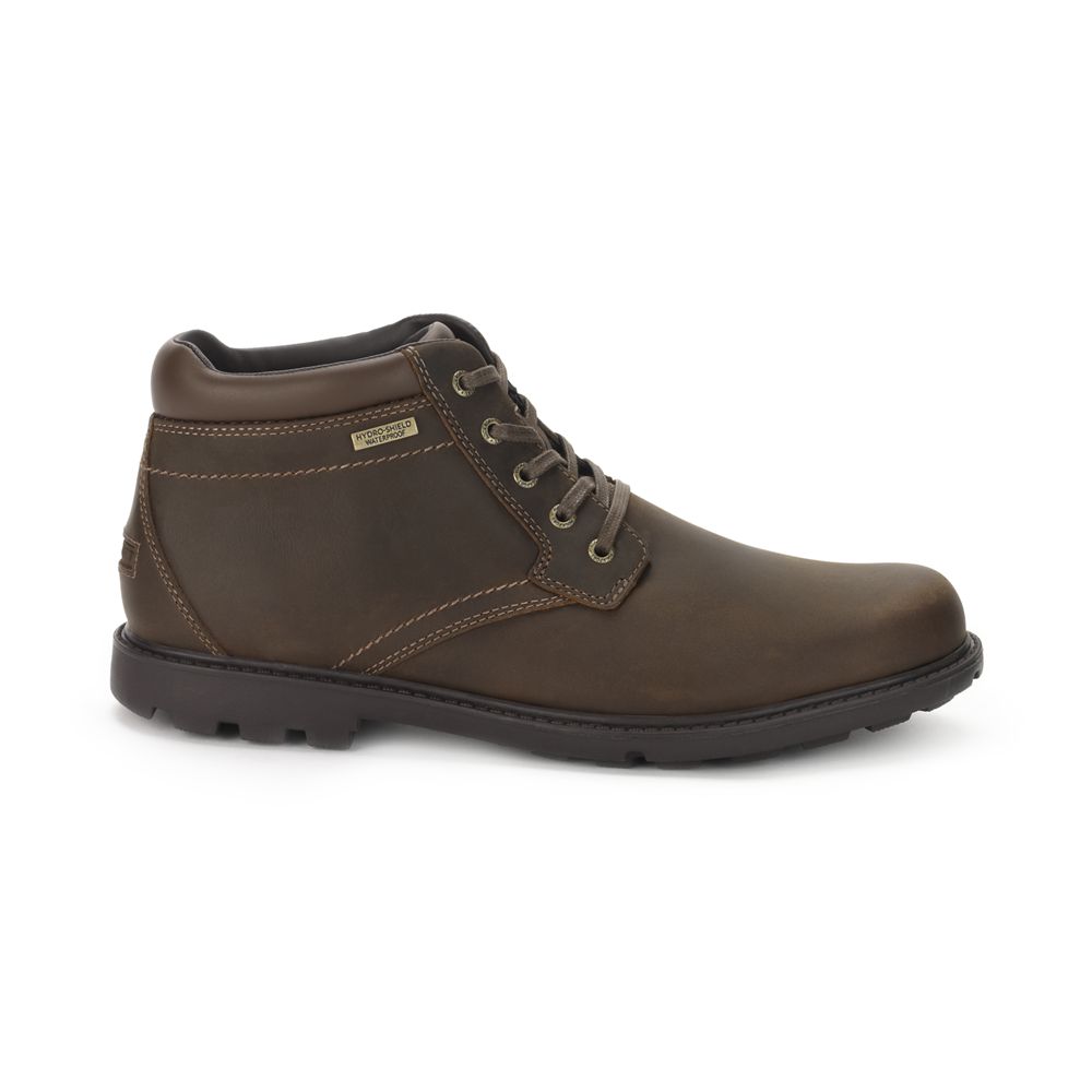 Botine Barbati Rockport Rugged Bucks Waterproof Maro - Romania 9365-UZJWR